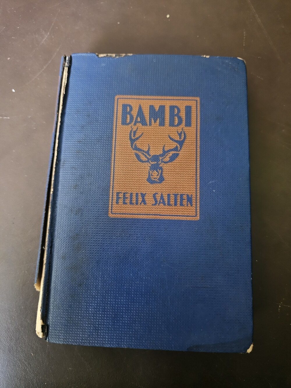 BAMBI Felix Salten Hardcover 1929 Simon & Schuster Spine Damage